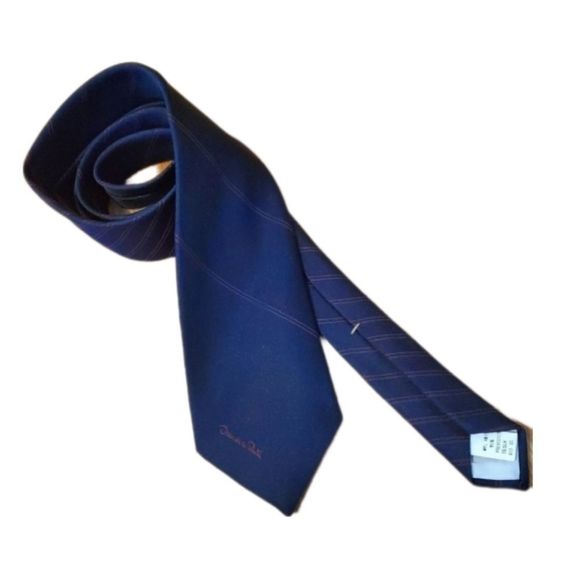 Oscar De La Renta Silk Blend Pinstripe Tie - Picture 1 of 4